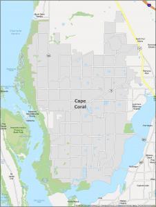 Cape Coral Map Florida 226x300 
