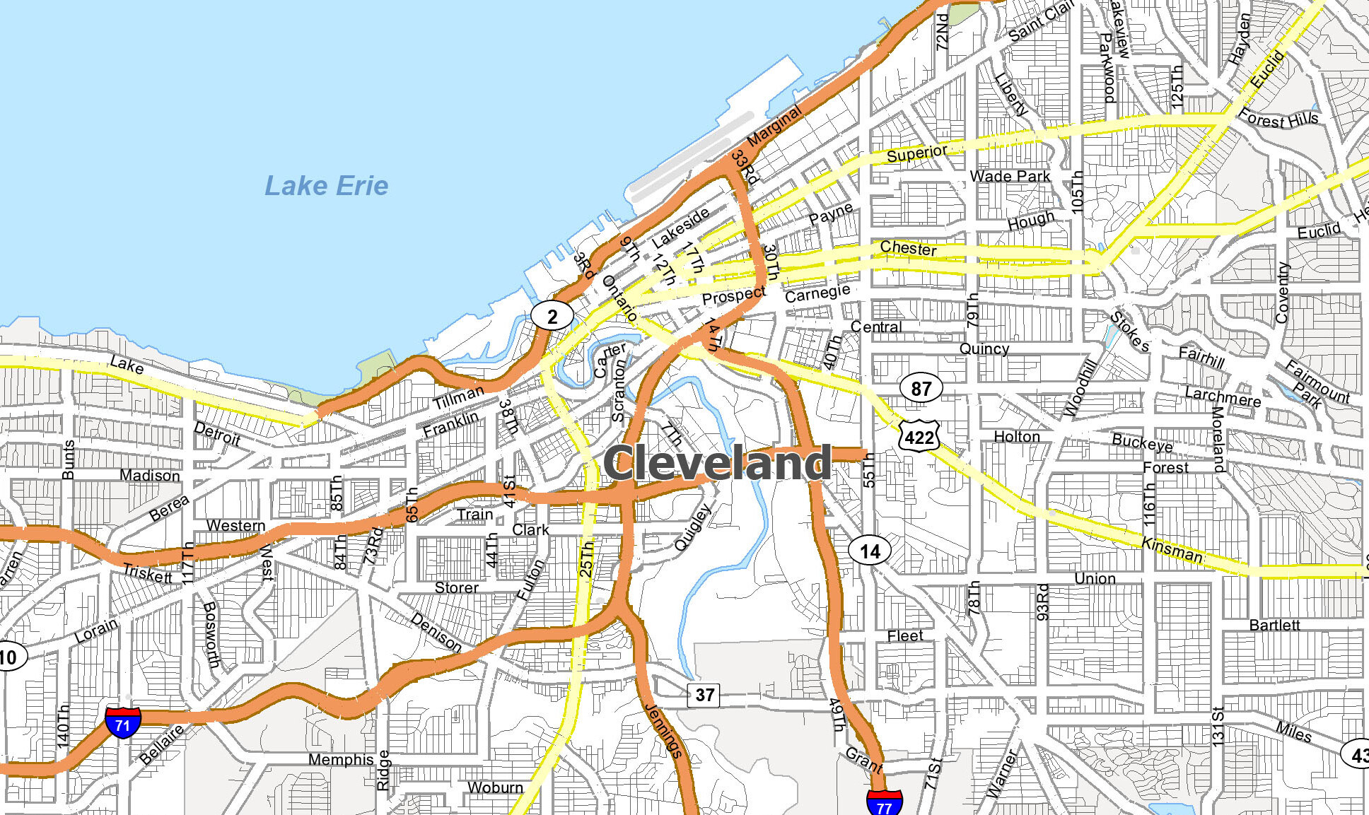 Cleveland Map Feature 