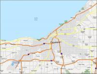 Cleveland Map Ohio