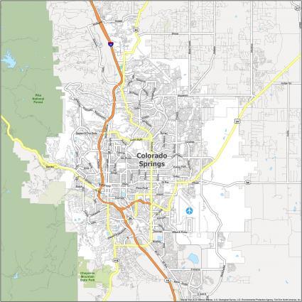 Colorado Springs Map Collection [Colorado] - GIS Geography