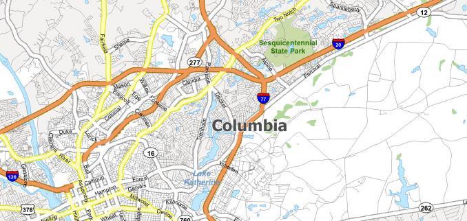 Columbia Map Collection South Carolina Gis Geography