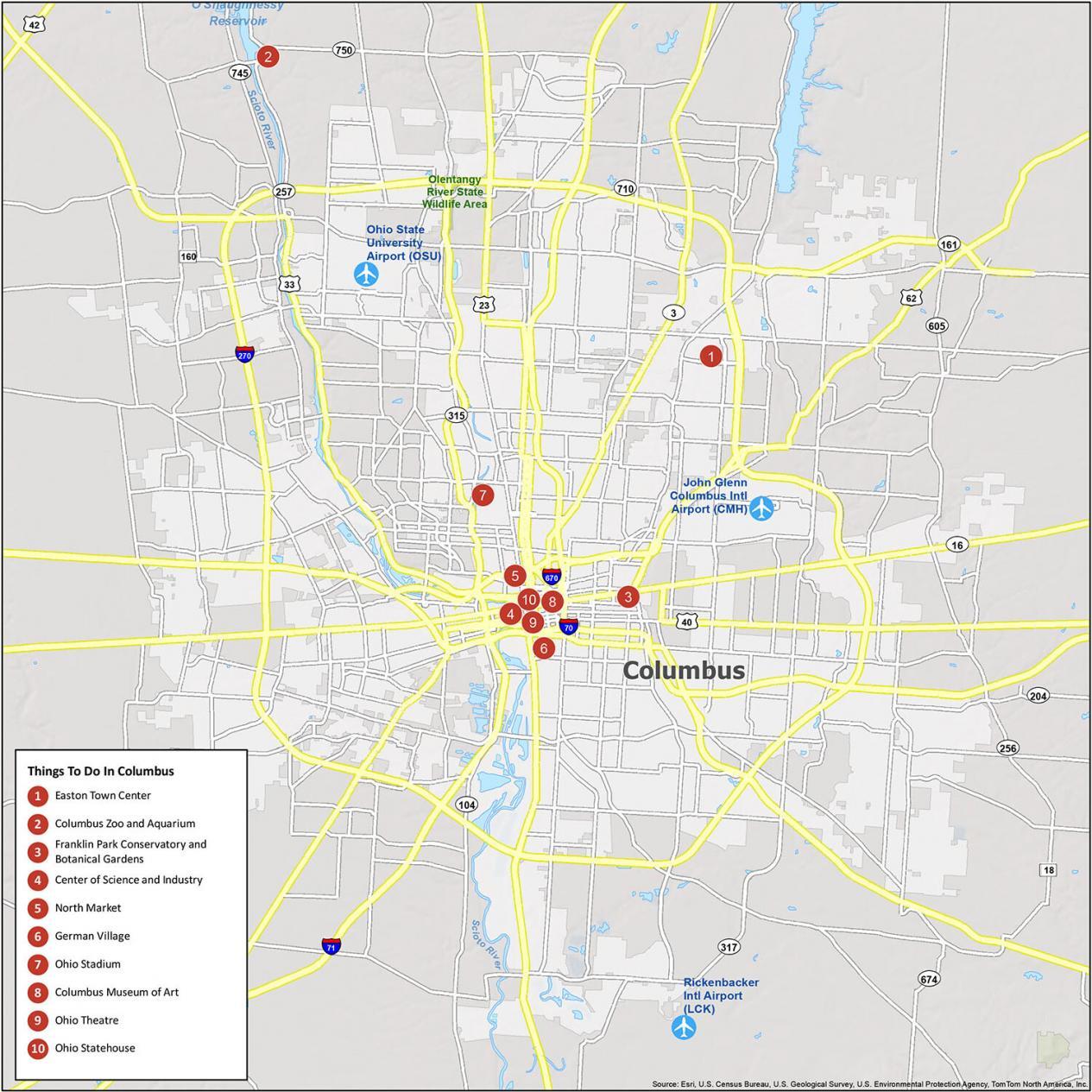 ohio state stadium interactive map