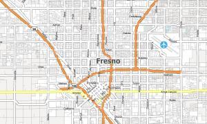 Fresno California Map