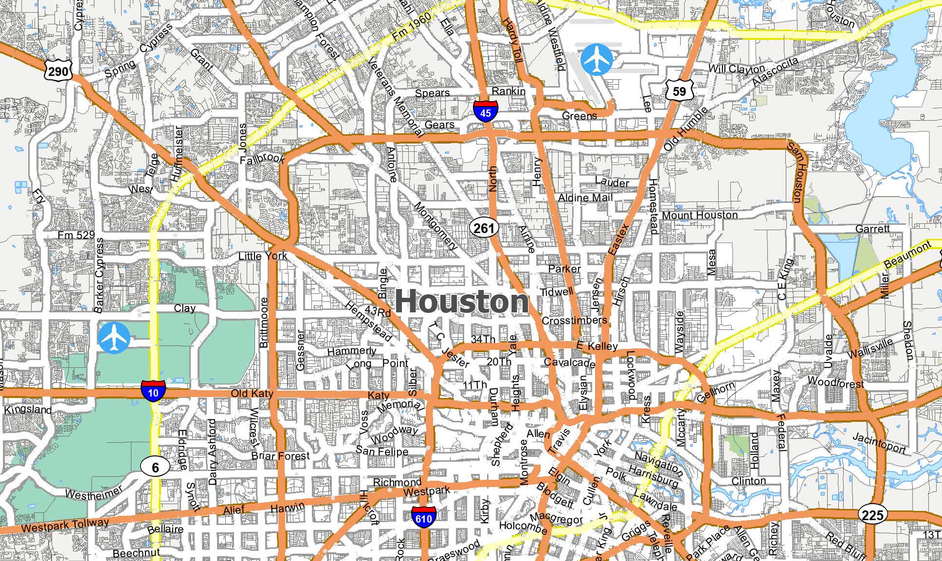 Texas Geography Map