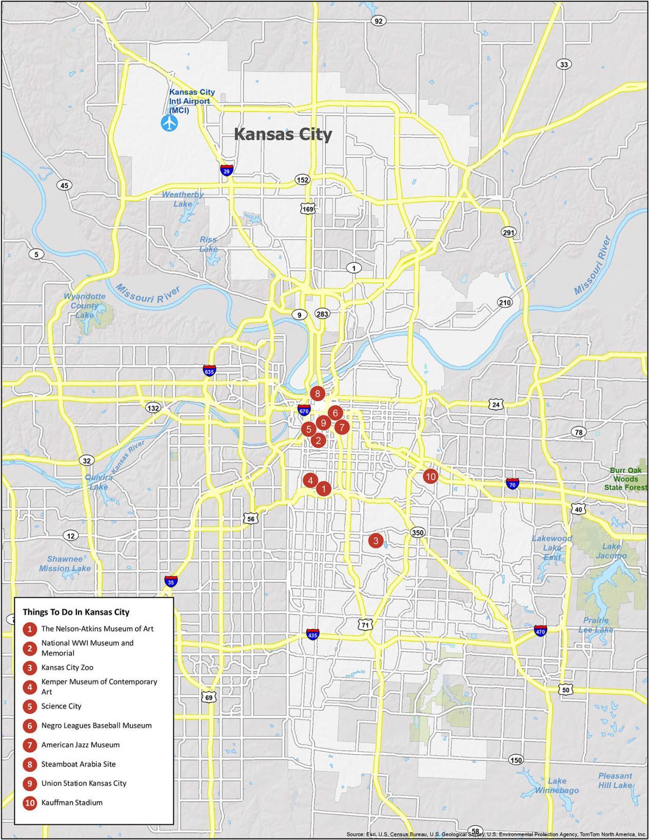 Kansas City Map [Missouri] - GIS Geography