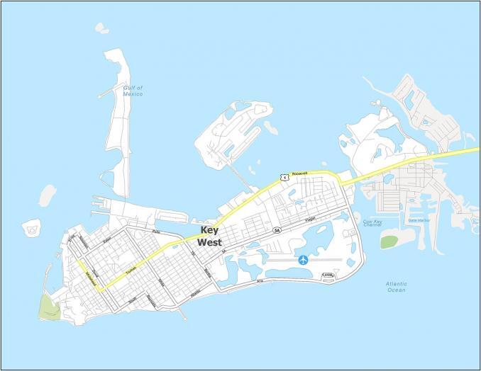 Key West Road Map 678x524 