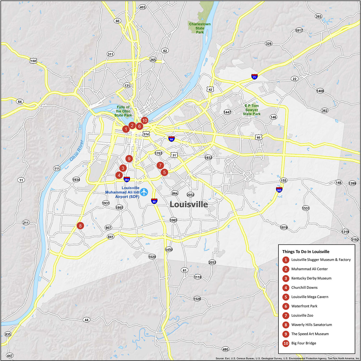 Louisville Map