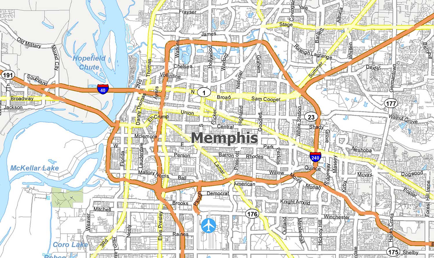 Memphis Tennessee Map Get Latest Map Update
