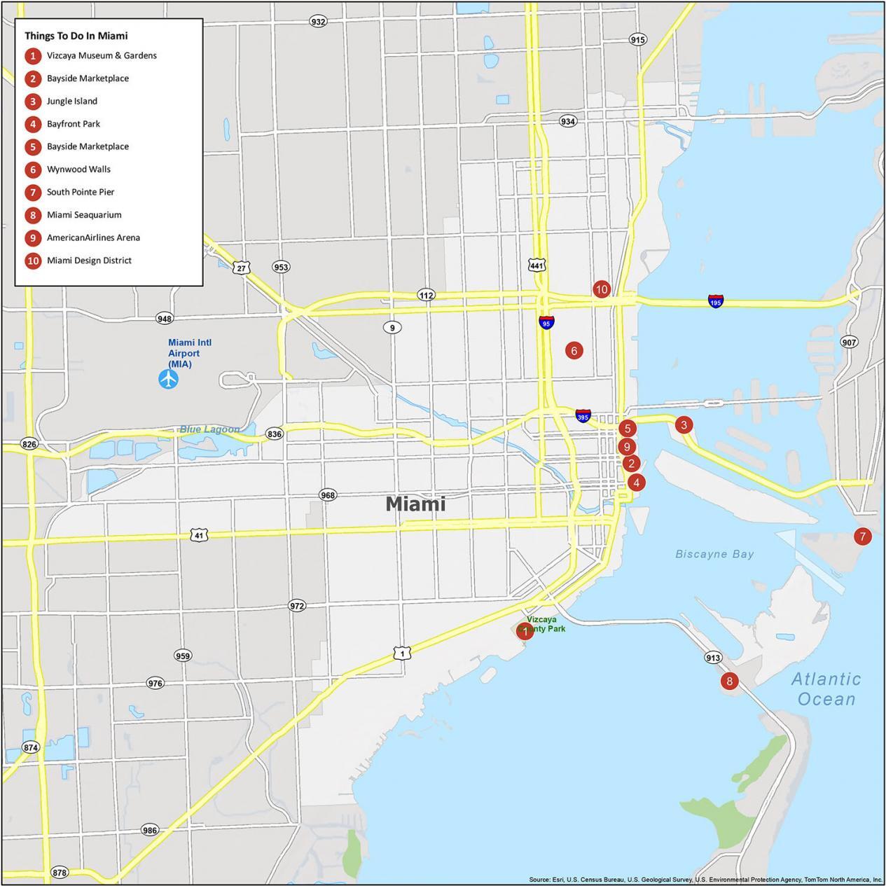 Folded Maps: Miami, Fort Lauderdale, and West Palm Beach Regional Map