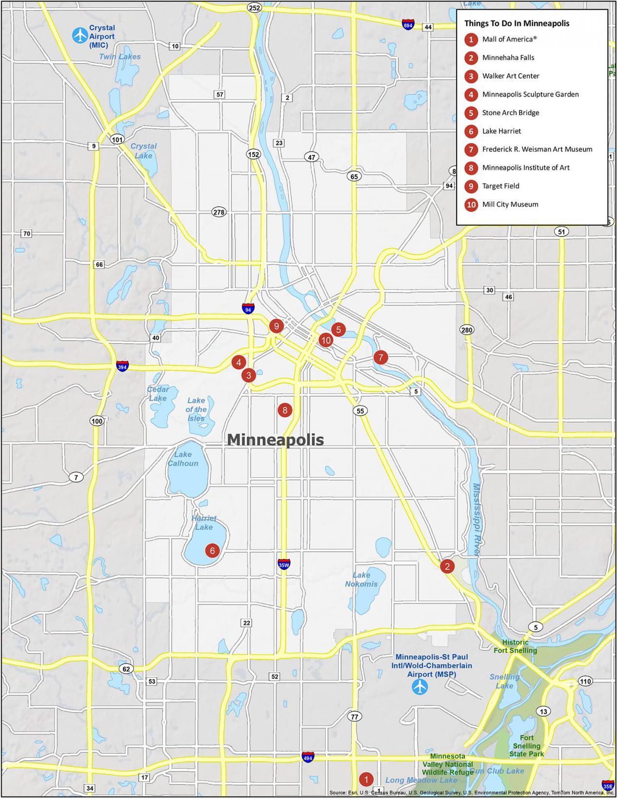 Map of minneapolis hi-res stock photography and images - Alamy