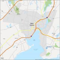 New Haven Map Connecticut