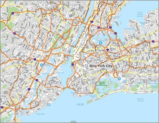 Map of New York City - GIS Geography