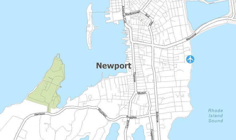 Newport Rhode Island Map
