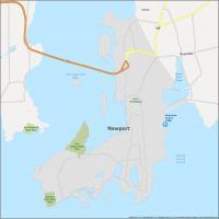 Newport Map Rhode Island