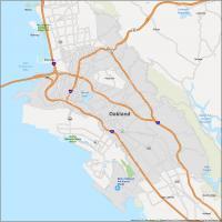 Oakland Map California