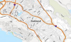 Oakland Map, California