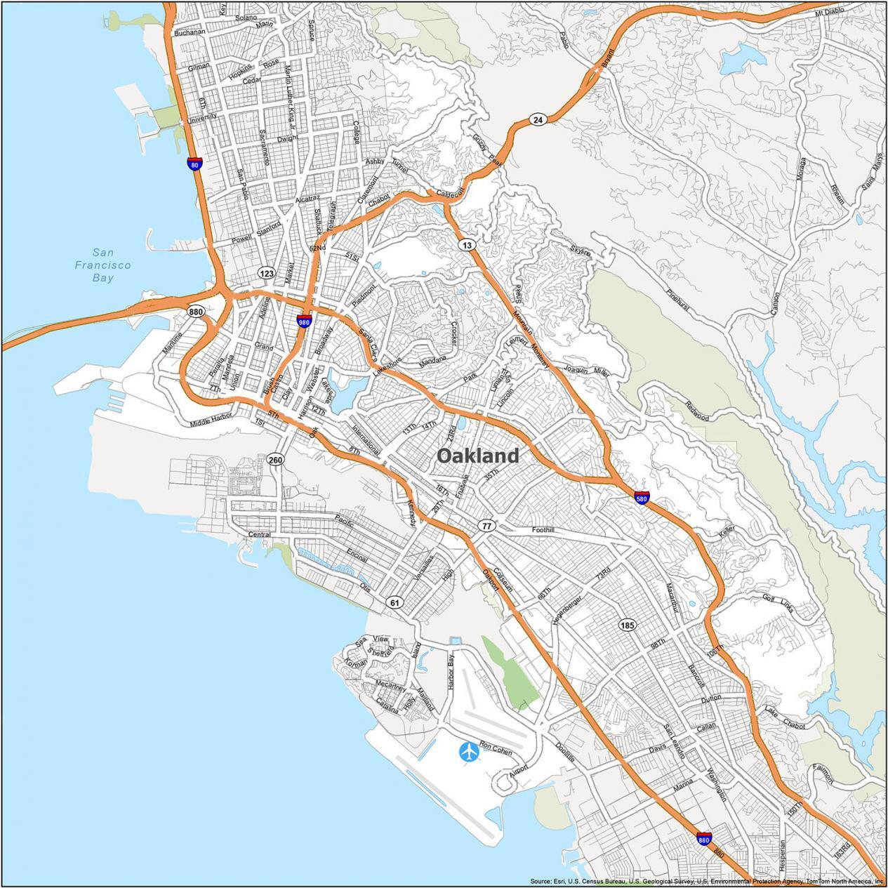 Oakland Road Map
