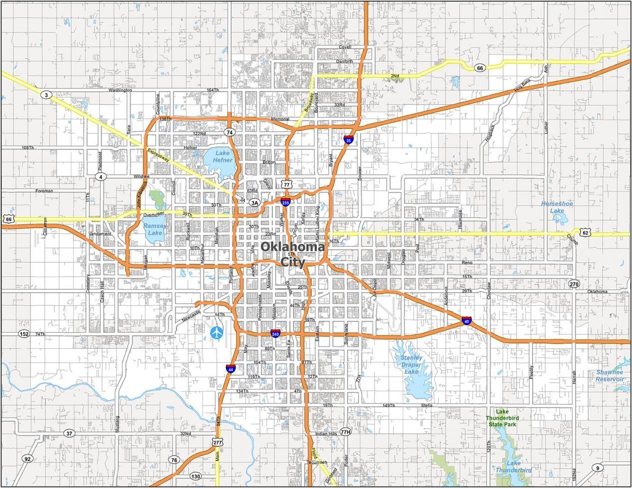 Oklahoma City Map GIS Geography