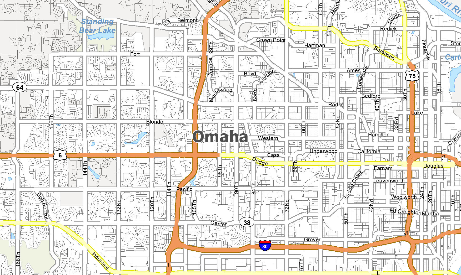 Printable Map Of Omaha Ne Printable Word Searches