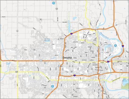 Omaha Nebraska Map - GIS Geography