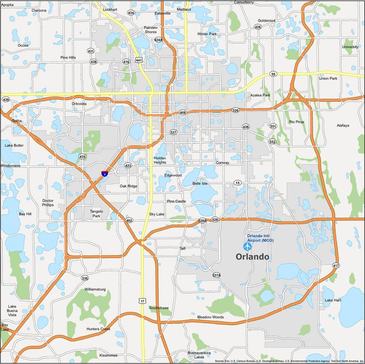 Orlando Map Florida