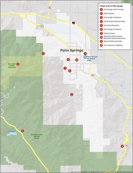 Palm Springs Map Printable