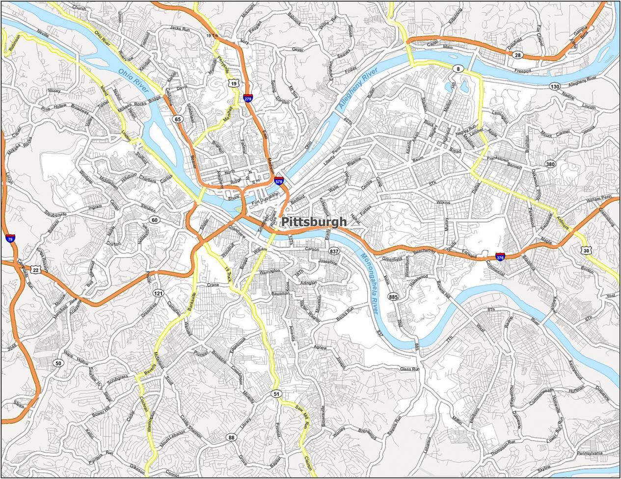 Pittsburgh Road Map
