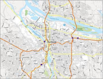 Portland Oregon Map - GIS Geography