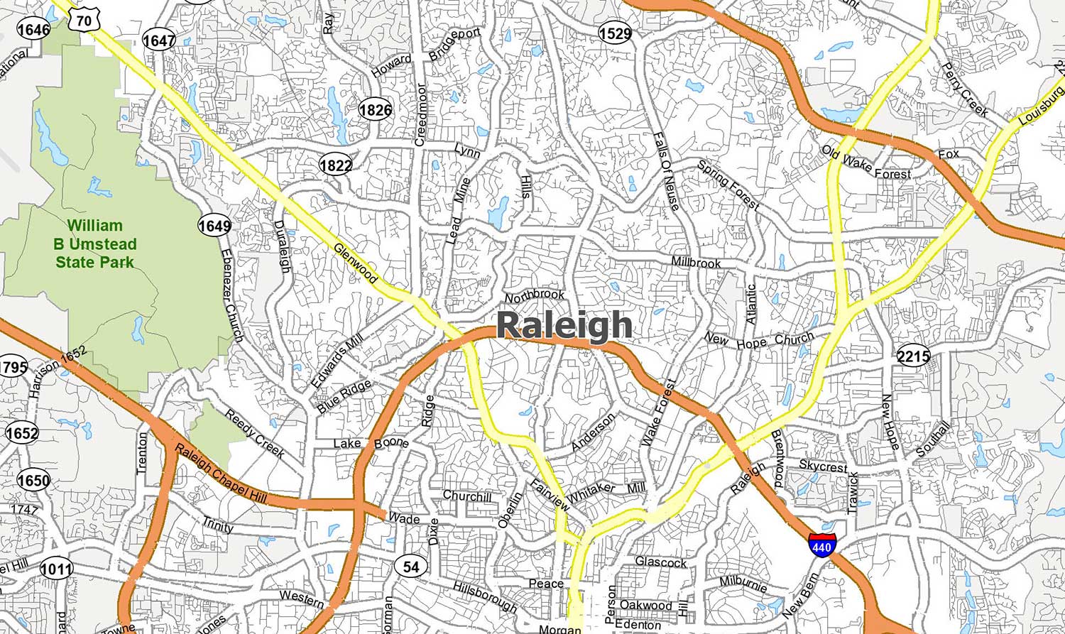 Raleigh NC Map North Carolina GIS Geography