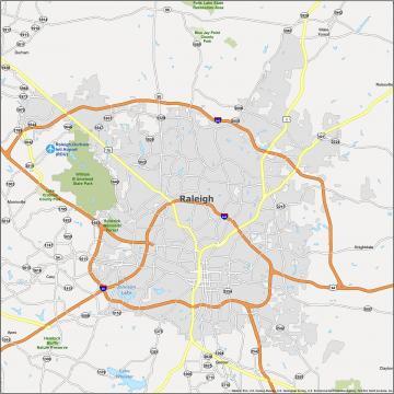 Raleigh NC Map, North Carolina - GIS Geography