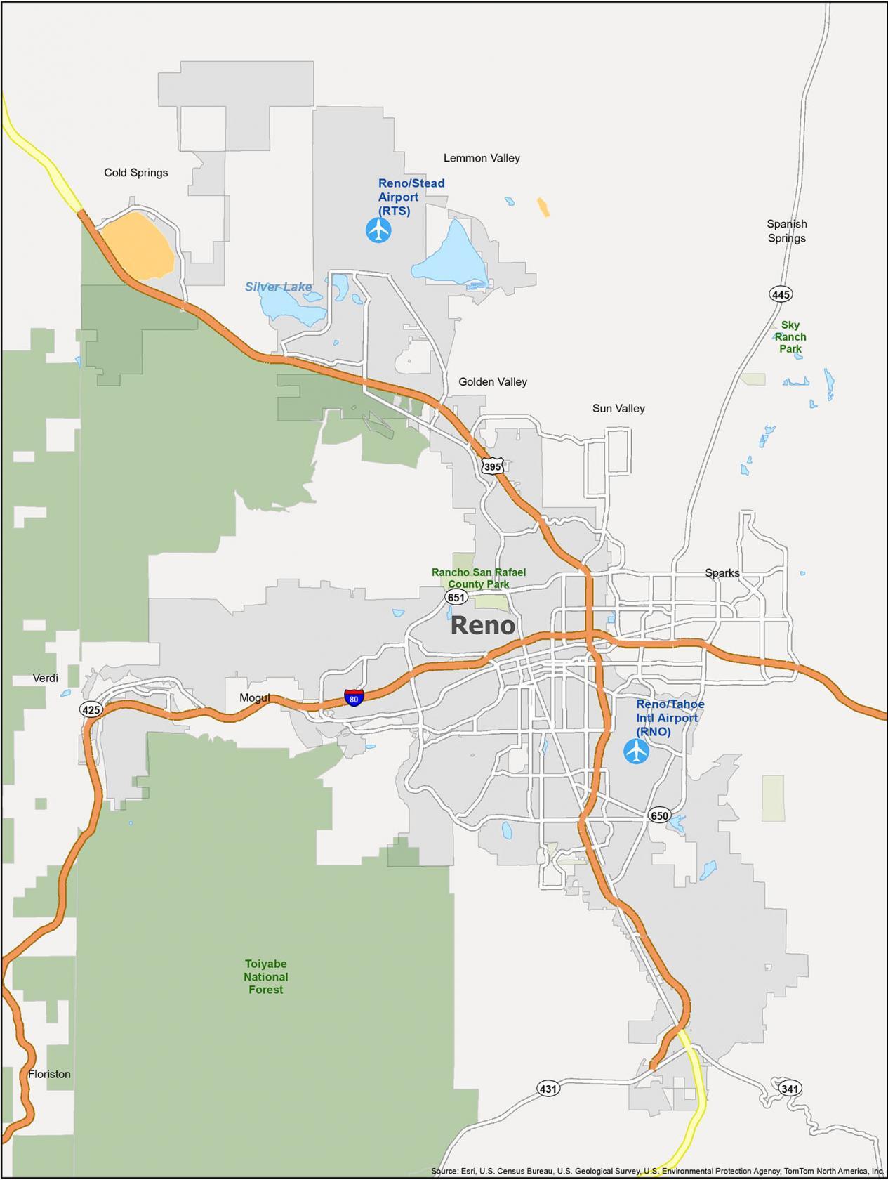 City Of Reno Maps Reno Nevada Map - Gis Geography