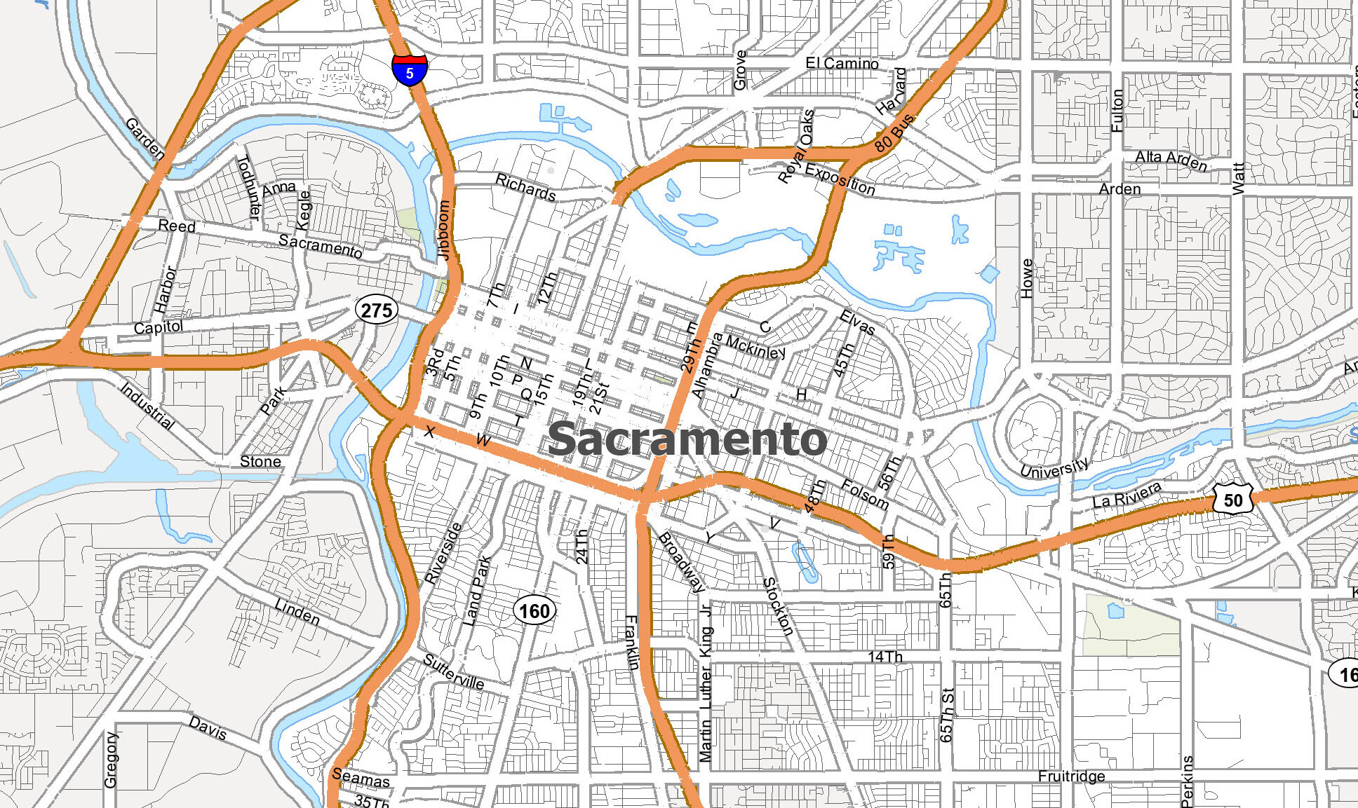 Sacramento Map Feature 
