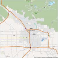 San Bernardino Map California