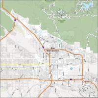 San Bernardino Road Map