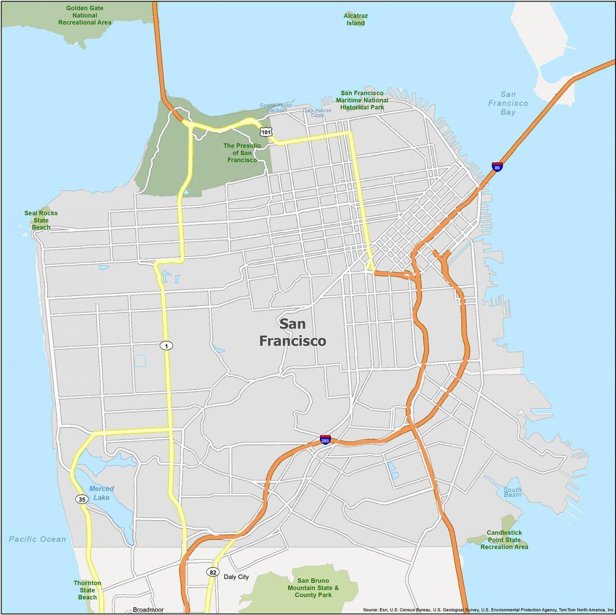 San Fran City Map - Pooh Ulrika