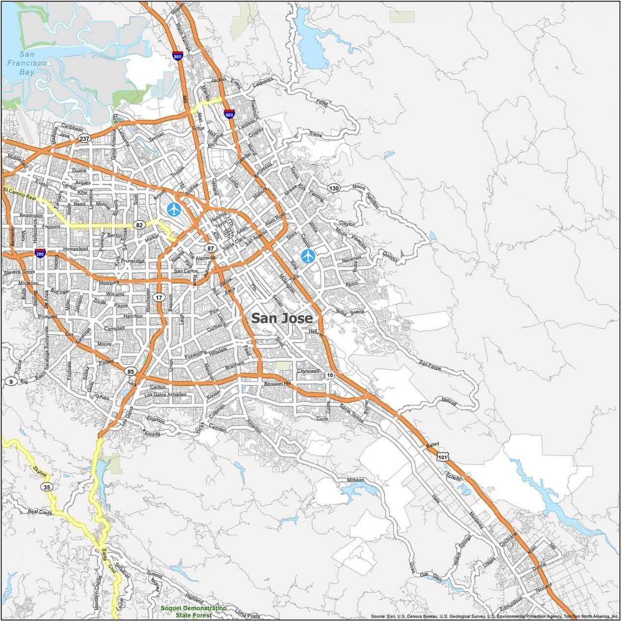 San Jose Road Map