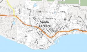 Santa Barbara California Map