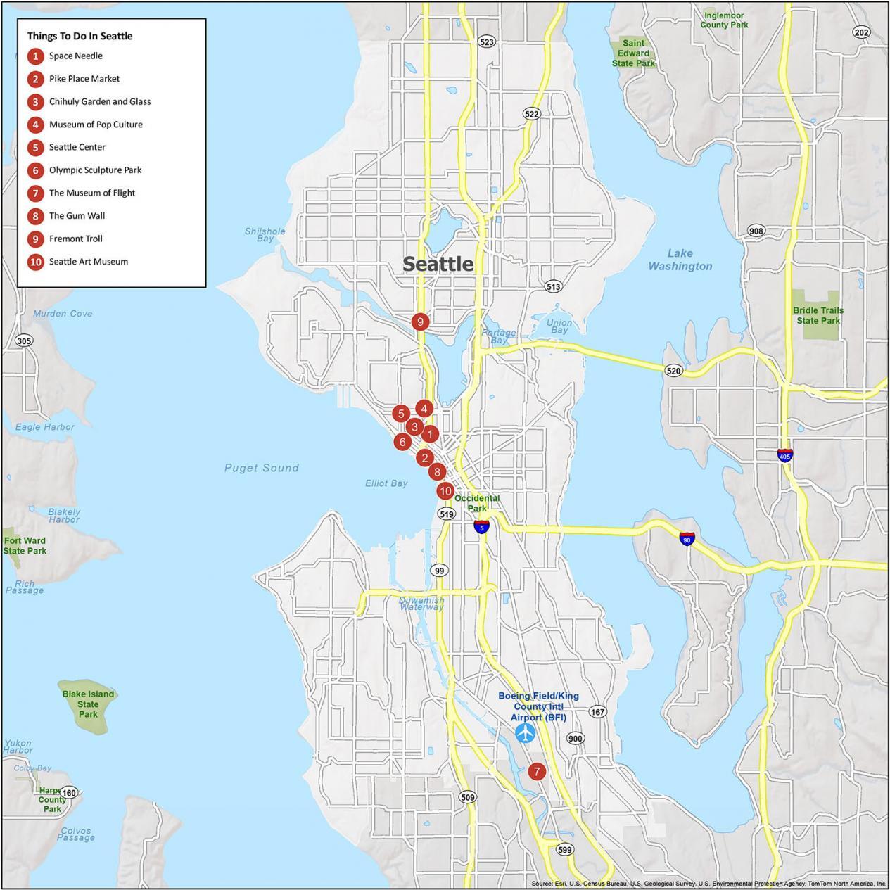 Seattle, Geography, History, Map, & Points of Interest