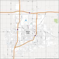 Sioux Falls Road Map