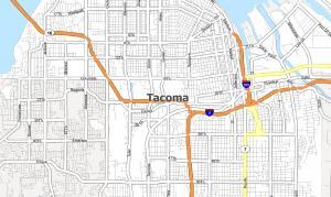 Tacoma Washington Map