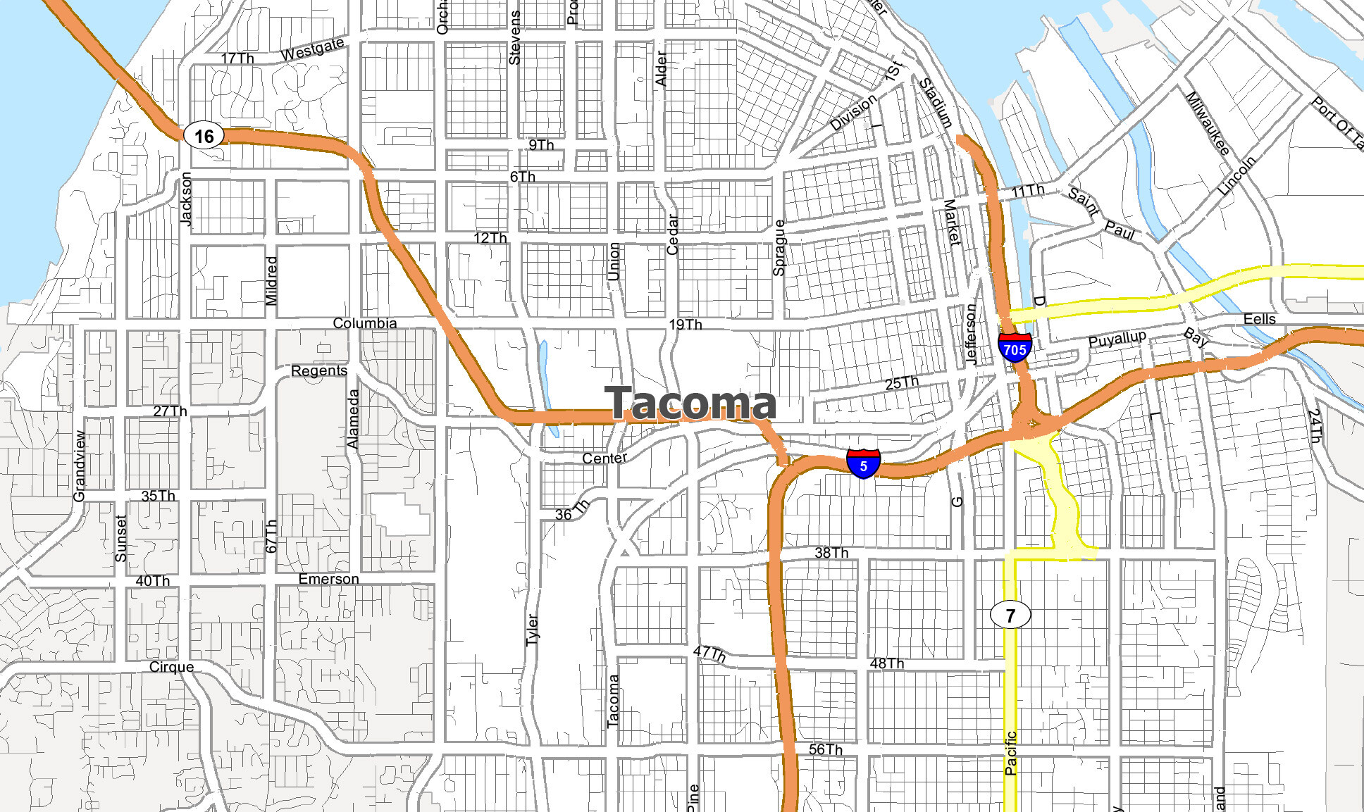 city of tacoma traffic plan
