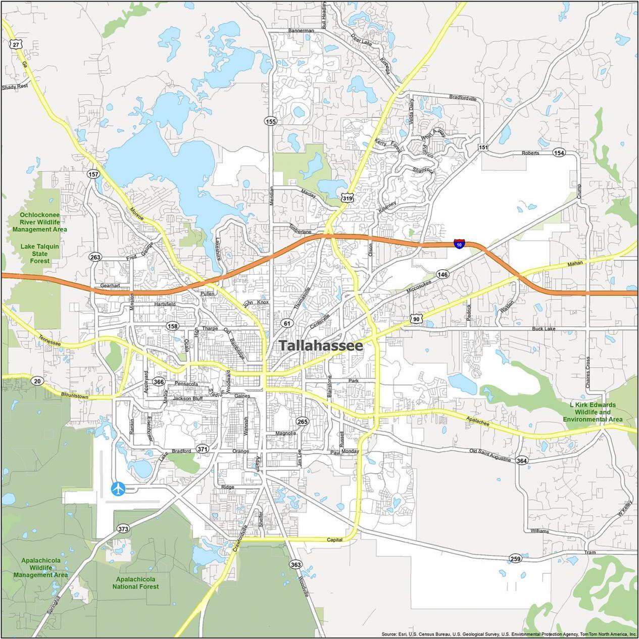 Tallahassee Road Map