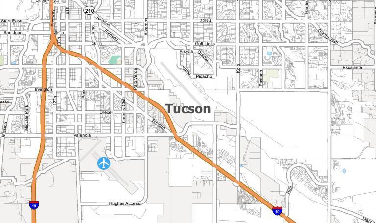 Tucson Arizona Map