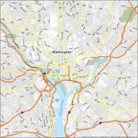 Washington DC Road Map