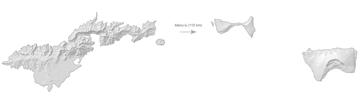 American Samoa Elevation Map