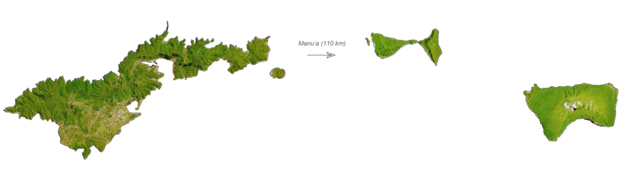 American Samoa Satellite Map