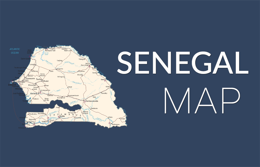 Senegal Map Gis Geography