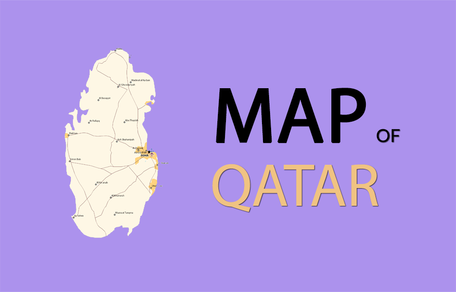 Map Of Qatar Gis Geography