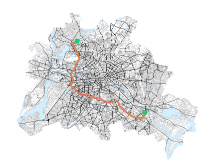 Shortest Route Network Analysis