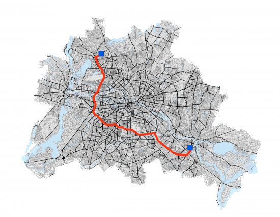 Shortest Route Network Analysis